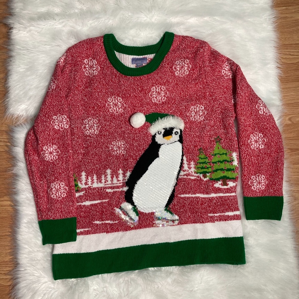 Cute Christmas Sweater, Size PM. Nice and thick .